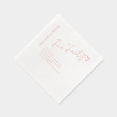 Simple Engagement Party Fun facts Name Wedding  Folie Servetten (Rechts)