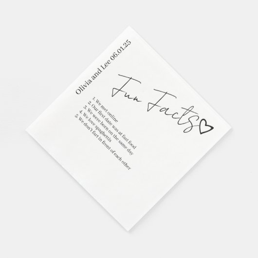 Simple Engagement Party Fun facts Name Wedding  Servet (Hoek)