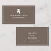 Simple English Bulldog Dog Visitekaartje (Voorkant / Achterkant)