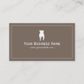 Simple English Bulldog Dog Visitekaartje (Voorkant)