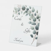 Simple Eucalyptus Floral Cards & Gifts  Reclamebord Met Voetstuk (Voorkant)