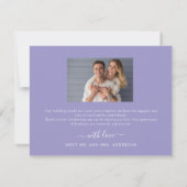 Simple Eucalyptus Greenery Wedding Bedankkaart (Achterkant)