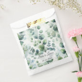 Simple Eucalyptus Lace Wedding Bedankzakje (Gezegeld)