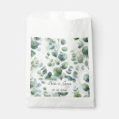 Simple Eucalyptus Lace Wedding Bedankzakje (Voorkant)