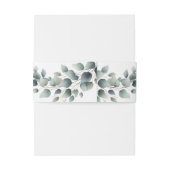 Simple Eucalyptus Uitnodigingen Wikkel (Achterkant Voorbeeld)