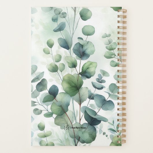Simple Eucalyptus Wedding Planner (Achterkant)