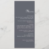 Simple Evening Boho Wedding Menu Kaart (Voorkant)