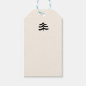 Simple Evergreen Cadeaulabel (Voorkant)