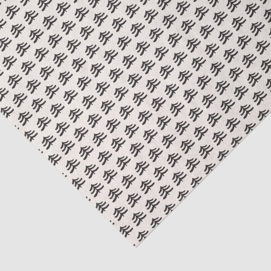 Simple Evergreen Tissuepapier (Detail)