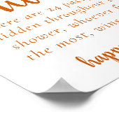 Simple Fall Pacifier Hunt | Burnt Orange Game Poster (Hoek)