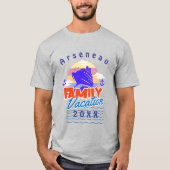 Simple Family Cruise Vacation Personalize T-shirt (Voorkant)