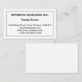 Simple Family Doctor Visitekaartje (Voorkant / Achterkant)