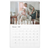 Simple Family Photo Calendar Kalender (Feb 2027)