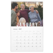 Simple Family Photo Calendar Kalender (Jan 2027)