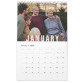 Simple Family Photo Calendar Kalender (Jan 2026)