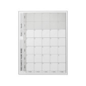 Simple Family Planner Calendar Notepad 2026 Notitieblok (Linkerzijde)