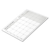 Simple Family Planner Calendar Notepad 2026 Notitieblok (Schuin)