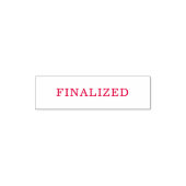 Simple FINALIZED Rubber Stamp | Minimal Office  Zelfinktende Stempel (Design)