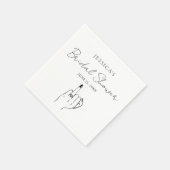 Simple Finger Ring Vrijgezellenfeest Napkins Servet (Hoek)