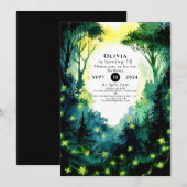 Simple Firefly Woodland Verjaardag Kaart (Voorkant / Achterkant)