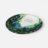 Simple Firefly Woodland Verjaardag Papieren Bordje (Gekanteld)