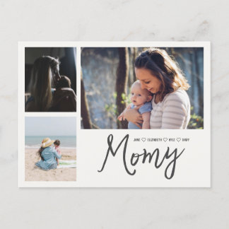 Simple First Moederdag Afbeelding Collage Briefkaa Briefkaart