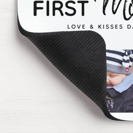 Simple First Moederdag Afbeelding Collage Keepslag Muismat (Hoek)