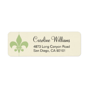 Simple Fleur De Lis Etiket