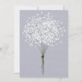 Simple Floral Bouquet Bridal Shower Kaart (Achterkant)