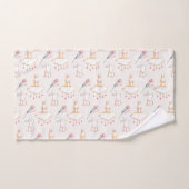 Simple Floral Bunny Pattern Pasen | Handdoekset Bad Handdoek (Handdoek)