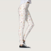 Simple Floral Bunny Pattern Pasen | Leggings (Rechts)