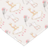 Simple Floral Bunny Pattern Pasen | Tablecloth Tafelkleed (Gekanteld)