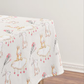 Simple Floral Bunny Pattern Pasen | Tablecloth Tafelkleed (Voorbeeld)