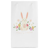 Simple Floral Easter Bunny | Gift Bag Klein Cadeauzakje (Achterkant)