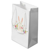 Simple Floral Easter Bunny | Gift Bag Klein Cadeauzakje (Achterkant Gekanteld)