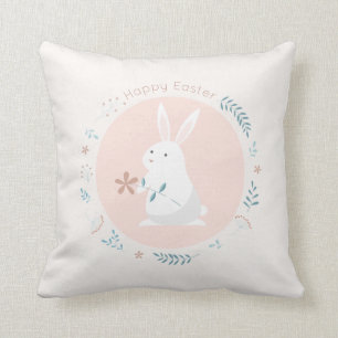 Simple Floral Easter Bunny   Sierkussen