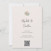 Simple Floral Eucalyptus Pampas Grass Protea Save The Date (Achterkant)