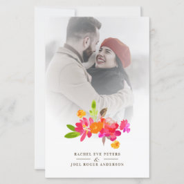 Simple Floral Garland Romantic Photo Wedding