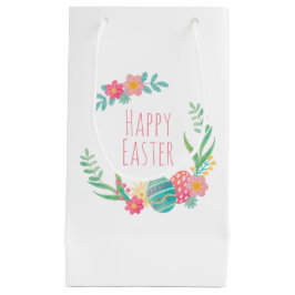 Simple Floral Happy Pasen | Gift Bag Klein Cadeauzakje