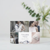 Simple Floral Mountain 4 Foto Hartelijk dank Bedankkaart (Staand voorkant)