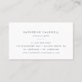 Simple Floral Mountain-Visitekaartje Visitekaartje (Achterkant)