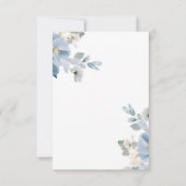 Simple  Floral Save the Date Wedding Card (Achterkant)