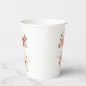 Simple Floral Sweet 16 Birthday Papieren Bekers (Rechts)