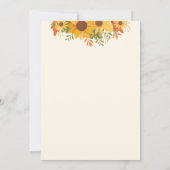 Simple floral Wedding Card  Kaart (Achterkant)