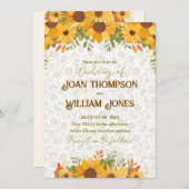 Simple floral Wedding Card  Kaart (Voorkant / Achterkant)