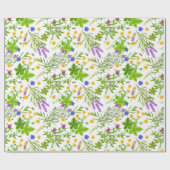 Simple Floral Wrapping Paper Cadeaupapier (Vlak)