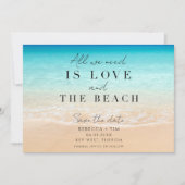 Simple Florida Beach Wedding Save The Date (Voorkant)