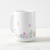 Simple Flower Design Mok (Voorkant links)