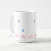 Simple Flower Design Mug Koffiemok (Voorkant links)