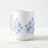 Simple Flower Design Mug Koffiemok (Voorkant links)